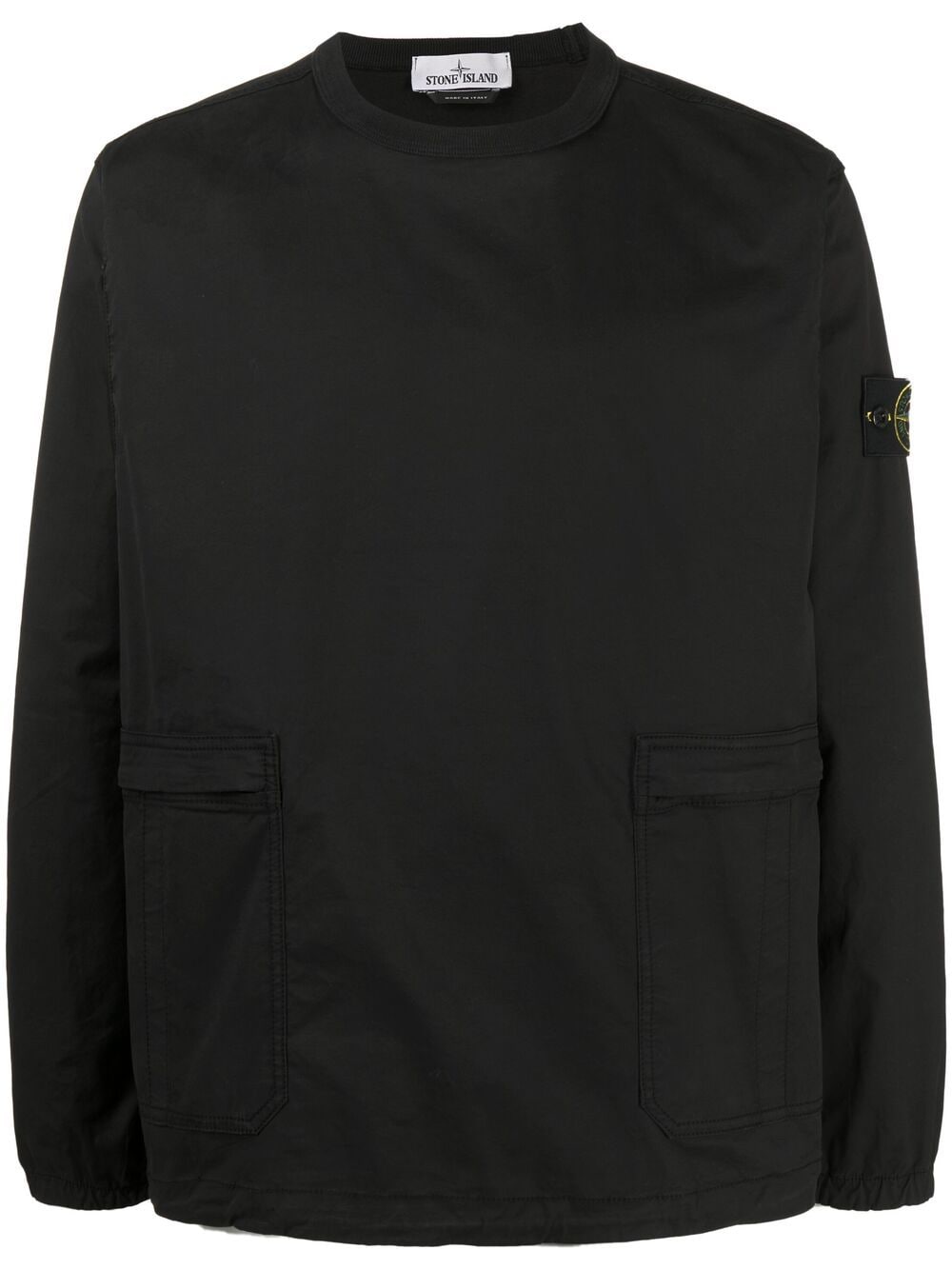 STONE ISLAND Tunic Overshirt Black - MAISONDEFASHION.COM