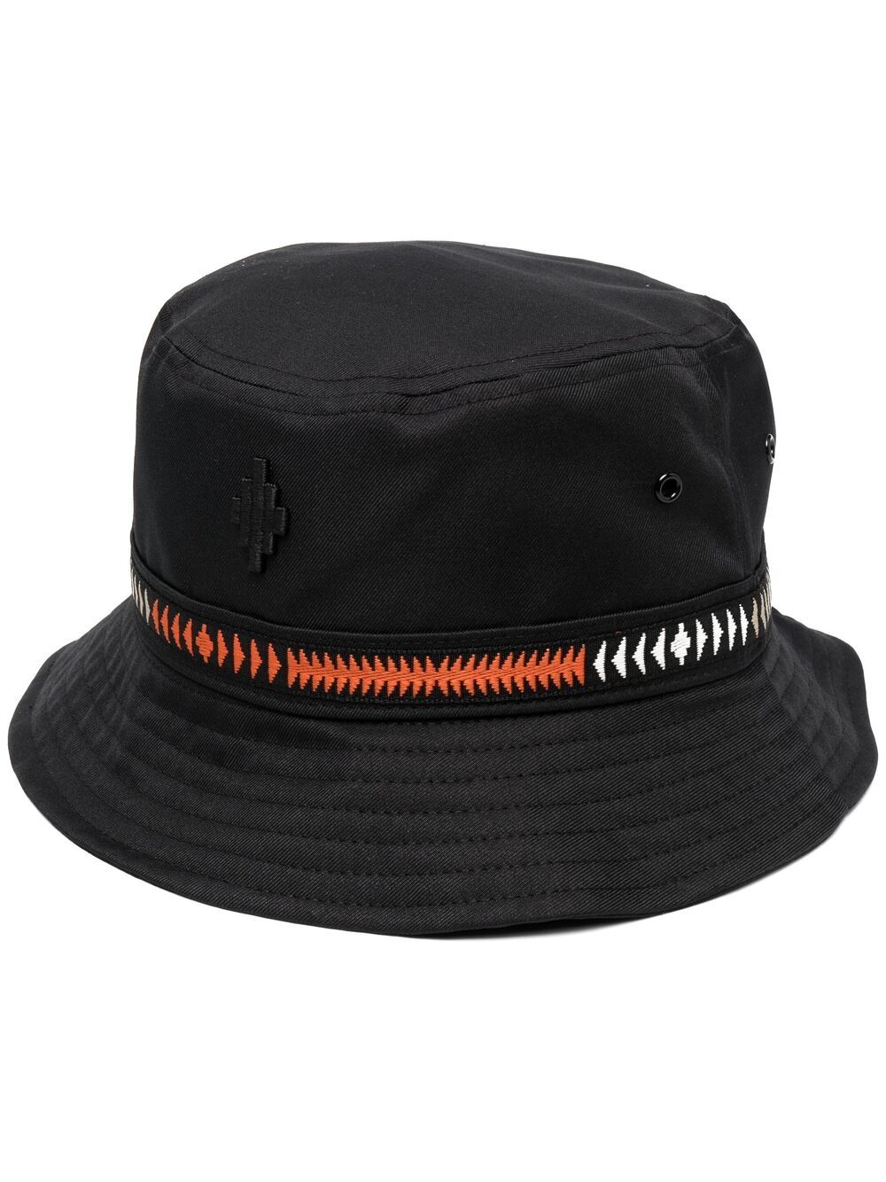 MARCELO BURLON Cross Tape Bucket Hat Black - MAISONDEFASHION.COM