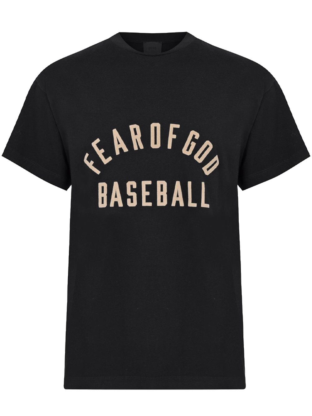 FEAR OF GOD Baseball Logo T-Shirt Black - MAISONDEFASHION.COM