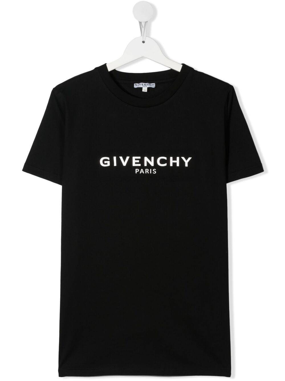 GIVENCHY KIDS Logo-print T-Shirt Black - MAISONDEFASHION.COM
