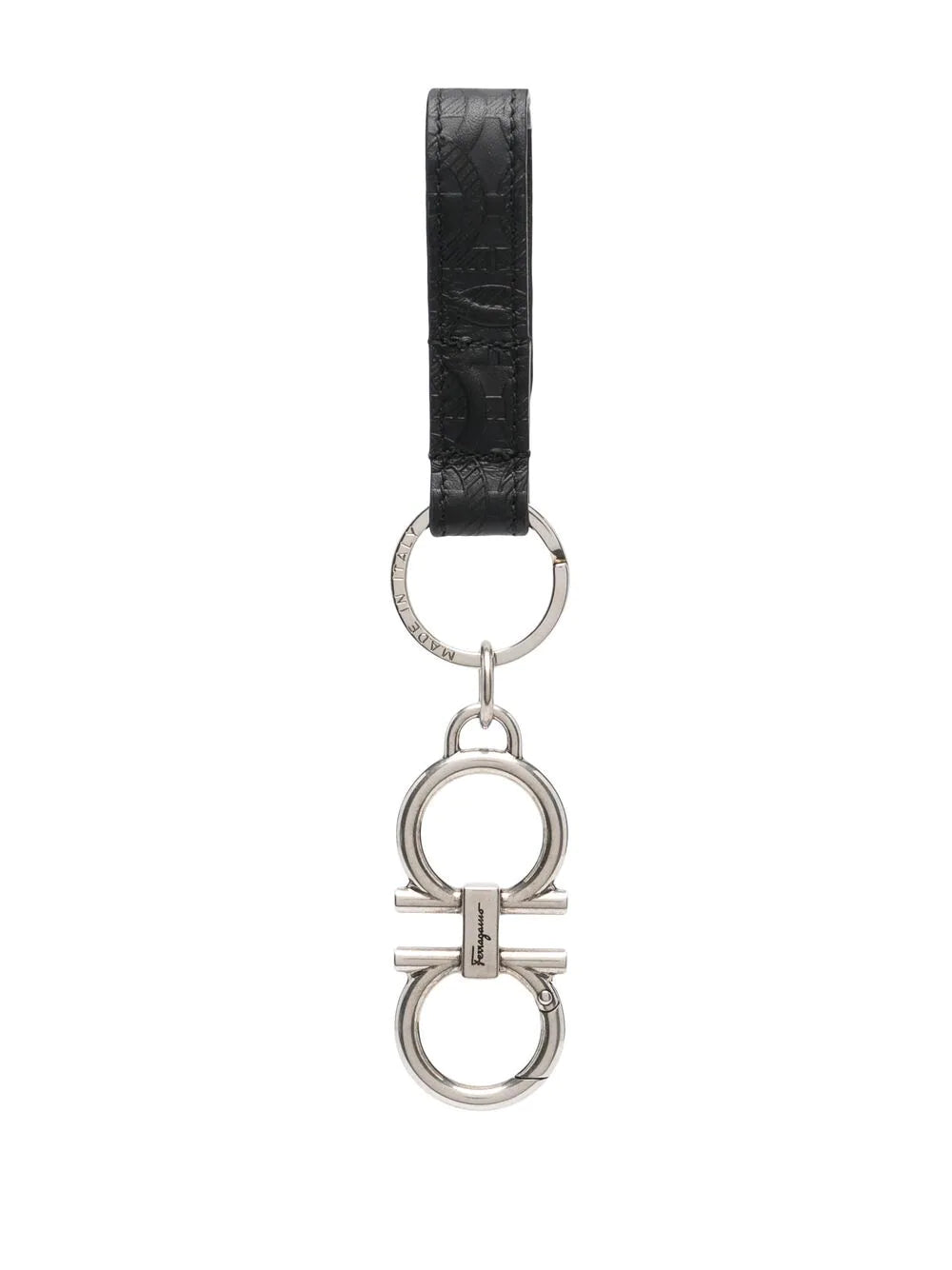 SALVATORE FERRAGAMO Gancini Keychain Black - MAISONDEFASHION.COM