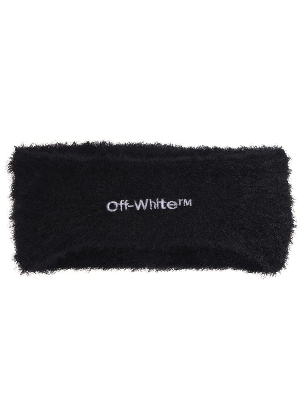 OFF-WHITE WOMEN Faux Fur Bounce Headband Black - MAISONDEFASHION.COM