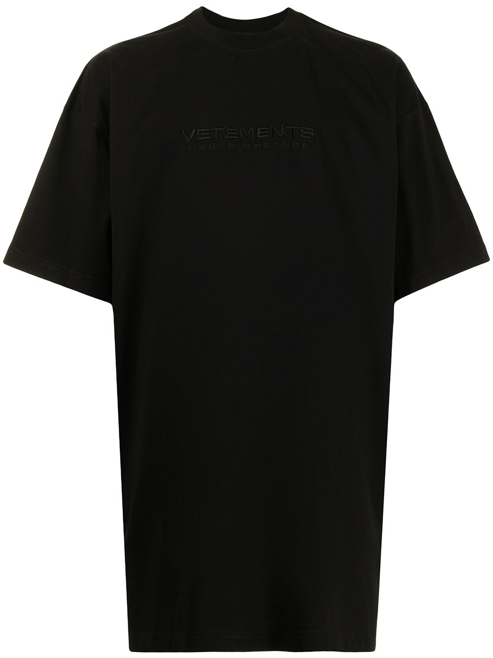 VETEMENTS Haute Couture T-Shirt Black - MAISONDEFASHION.COM