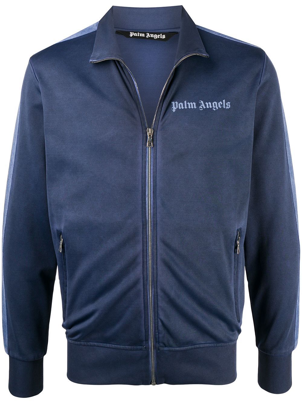 PALM ANGELS Garment Dyed Track Jacket Blue - Maison De Fashion 