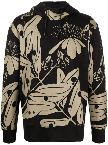 HUGO Leaf Print Hoodie Black – MAISONDEFASHION.COM