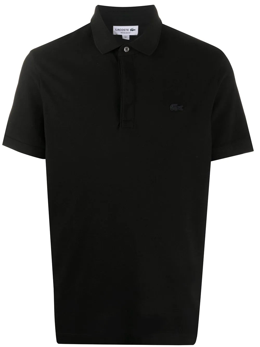 LACOSTE Smart Paris Stretch Cotton Piqué Polo Shirt Black/Black - MAISONDEFASHION.COM