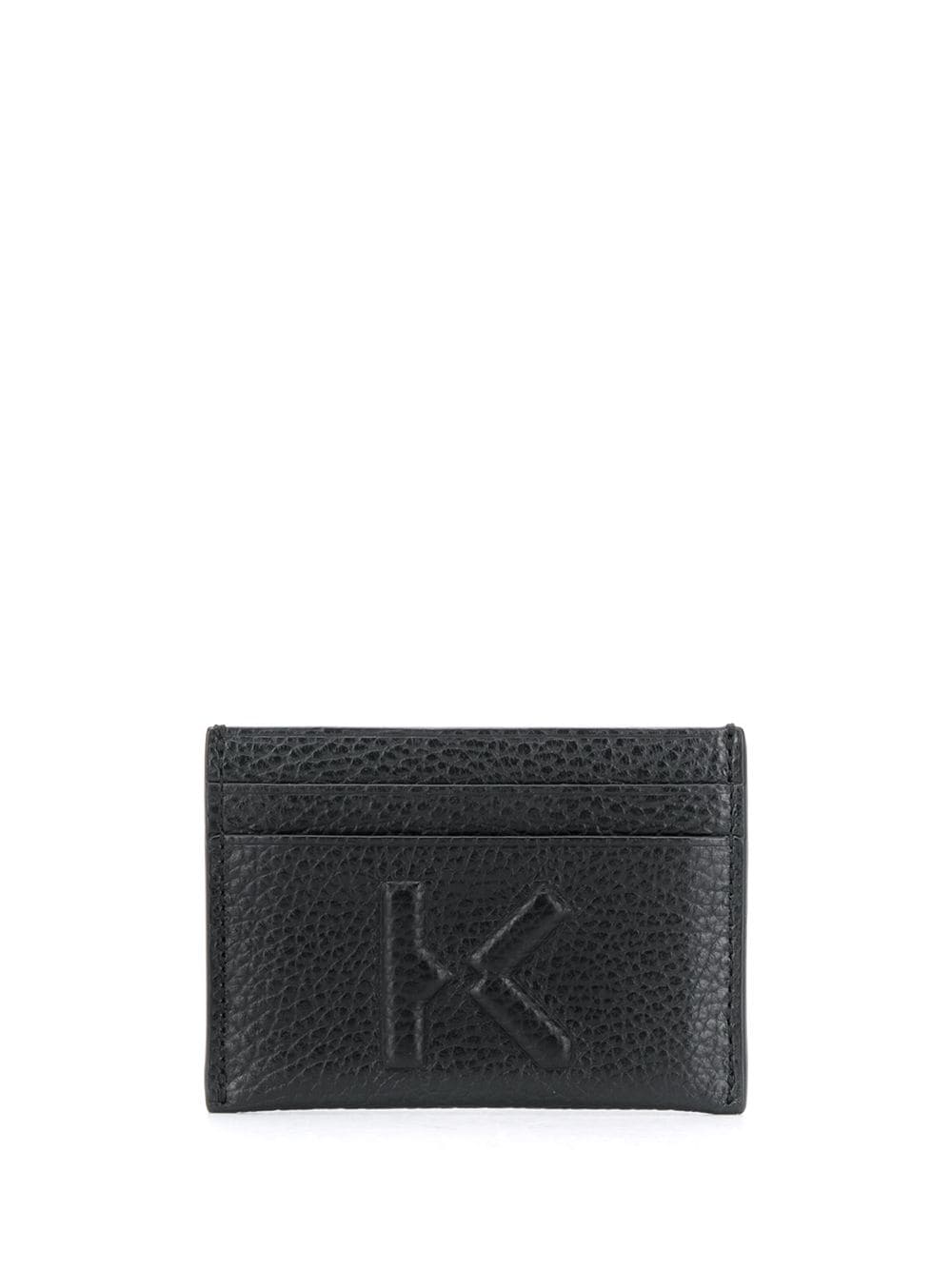 Kenzo K Embossed Wallet Black - MAISONDEFASHION.COM