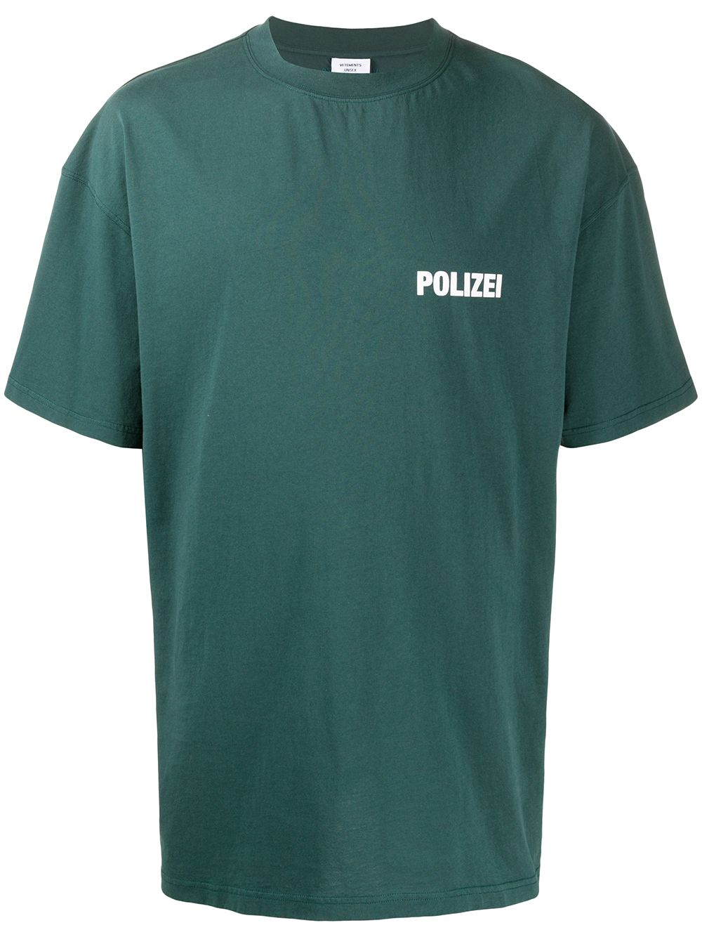 VETEMENTS polizei logo t-shirt green - Maison De Fashion 