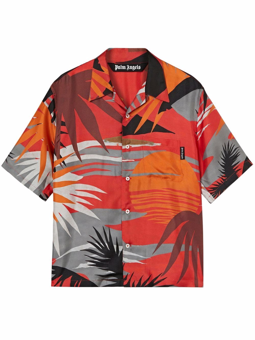 PALM ANGELS Hawaii Bowling Shirt - MAISONDEFASHION.COM