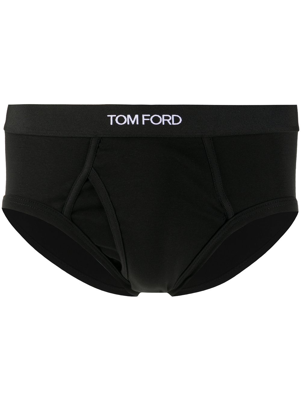 TOM FORD Logo Briefs Black - MAISONDEFASHION.COM