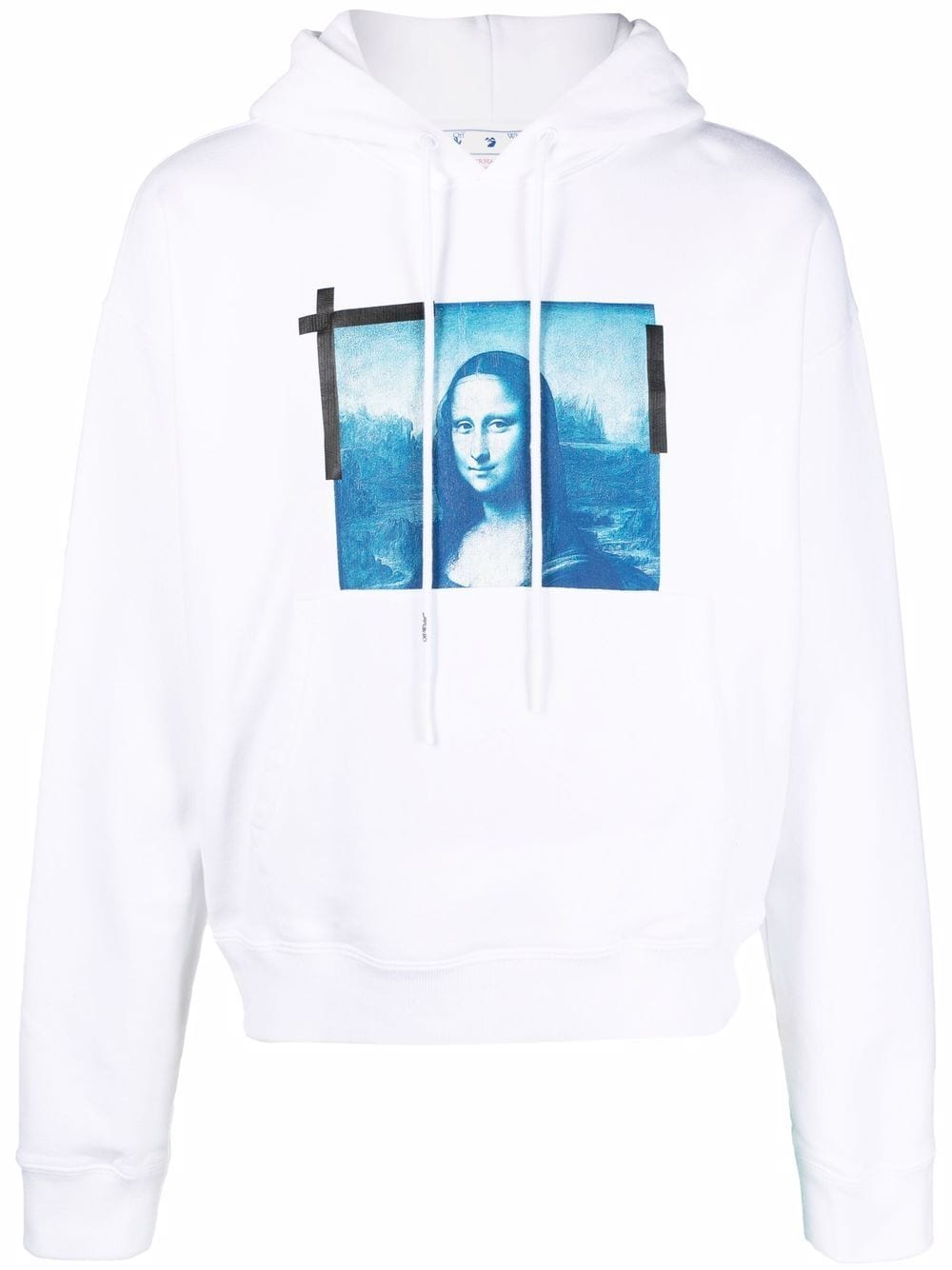 OFF-WHITE Monalisa Over Hoodie White - MAISONDEFASHION.COM