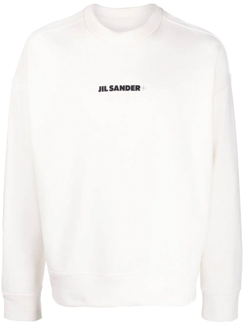 JIL SANDER Logo Sweatshirt Natural - MAISONDEFASHION.COM