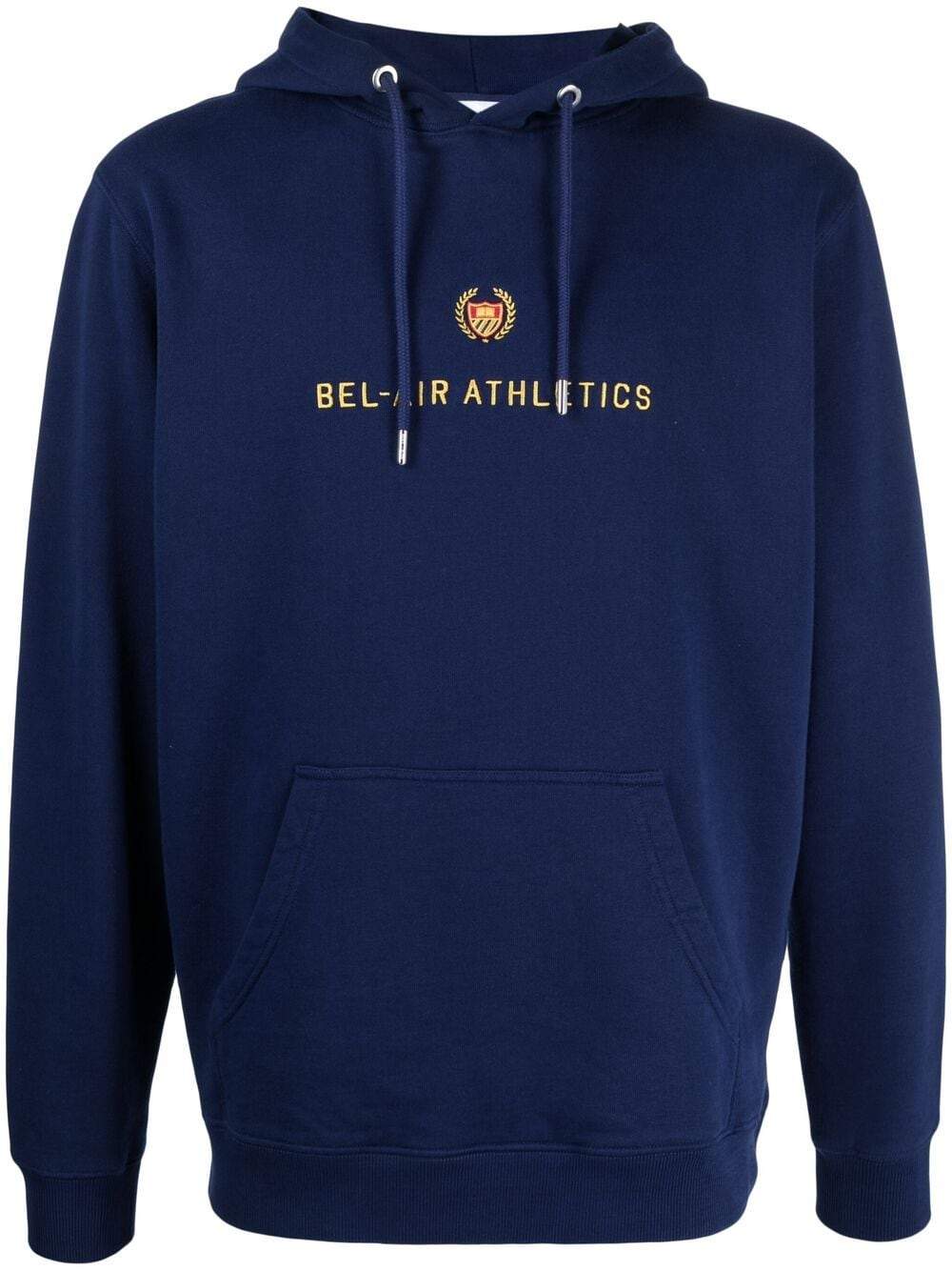 BEL-AIR ATHLETICS Academy Crest Hoodie Navy - MAISONDEFASHION.COM