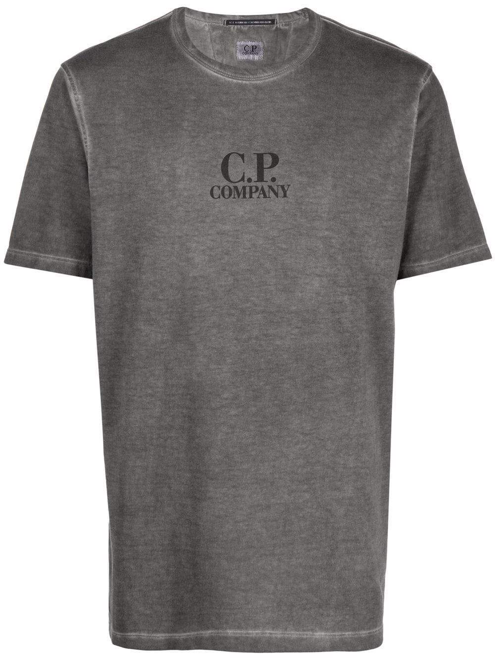 C.P. COMPANY Logo T-Shirt Black - MAISONDEFASHION.COM