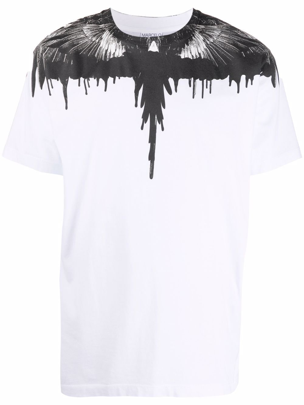 MARCELO BURLON Tar Wings Regular T-Shirt White - MAISONDEFASHION.COM