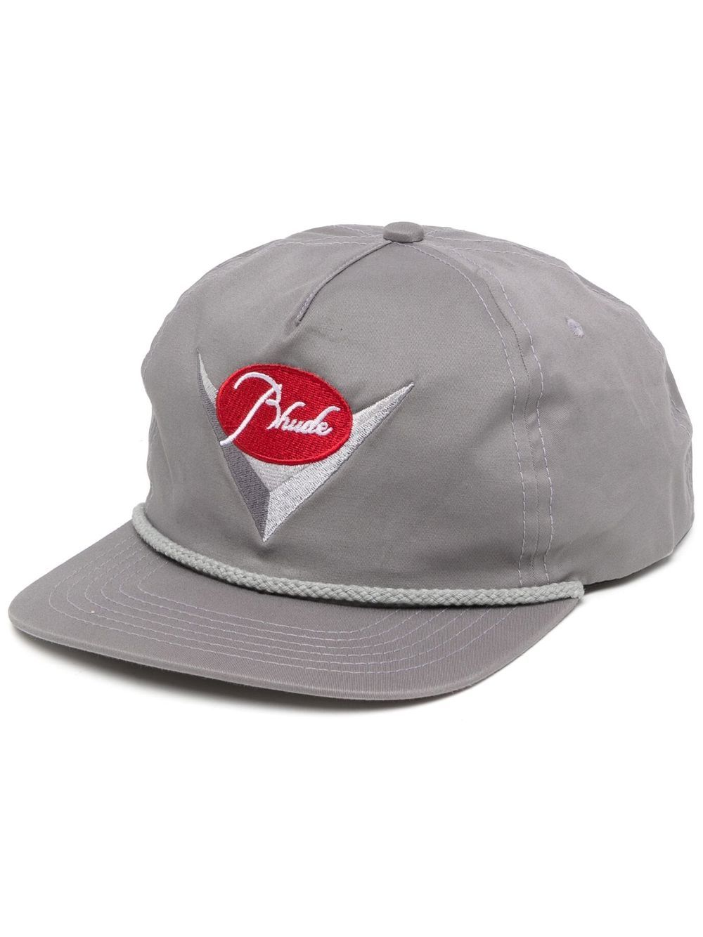 RHUDE Classic Logo Hat Grey - MAISONDEFASHION.COM