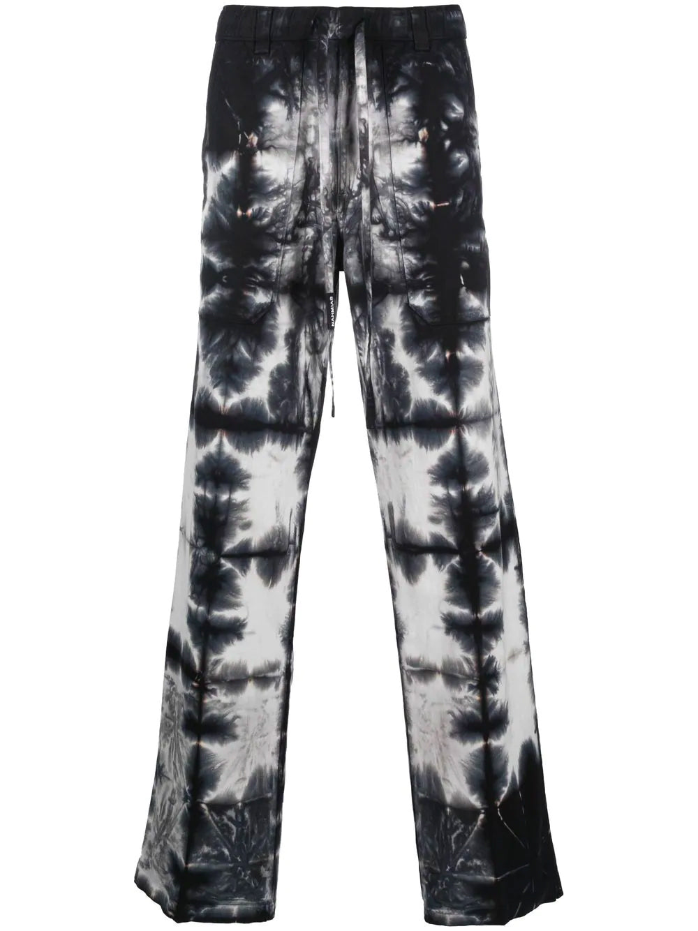 NAHMIAS Baggy Trousers Black Tye Dye - MAISONDEFASHION.COM