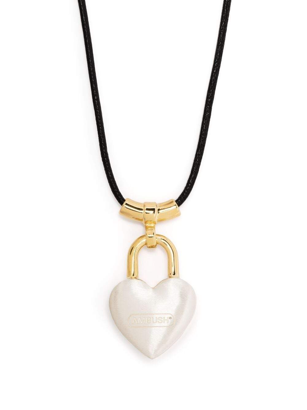 AMBUSH Small Heart Padlock Necklace - MAISONDEFASHION.COM