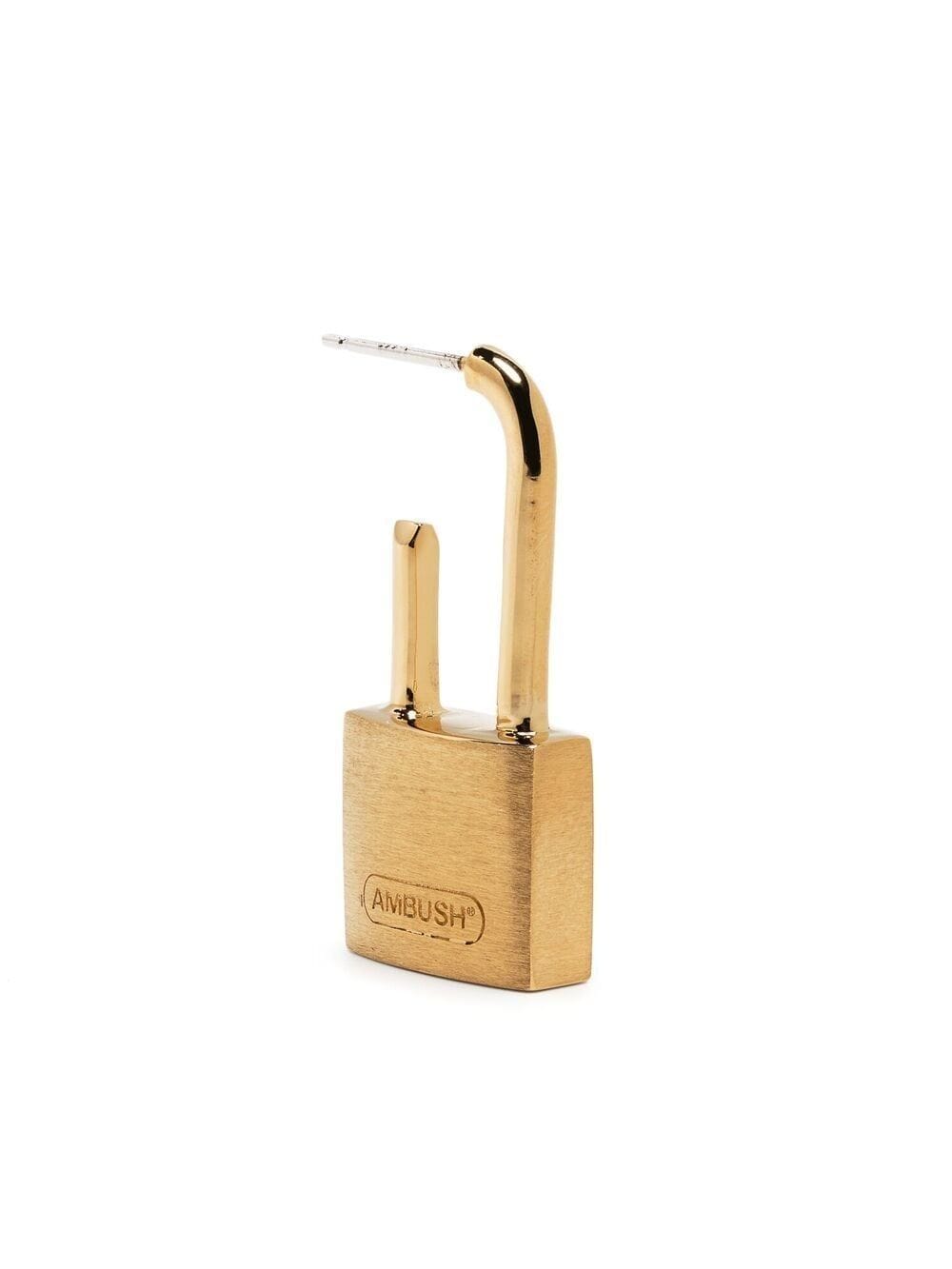 AMBUSH Gold-tone padlock earring Gold - MAISONDEFASHION.COM