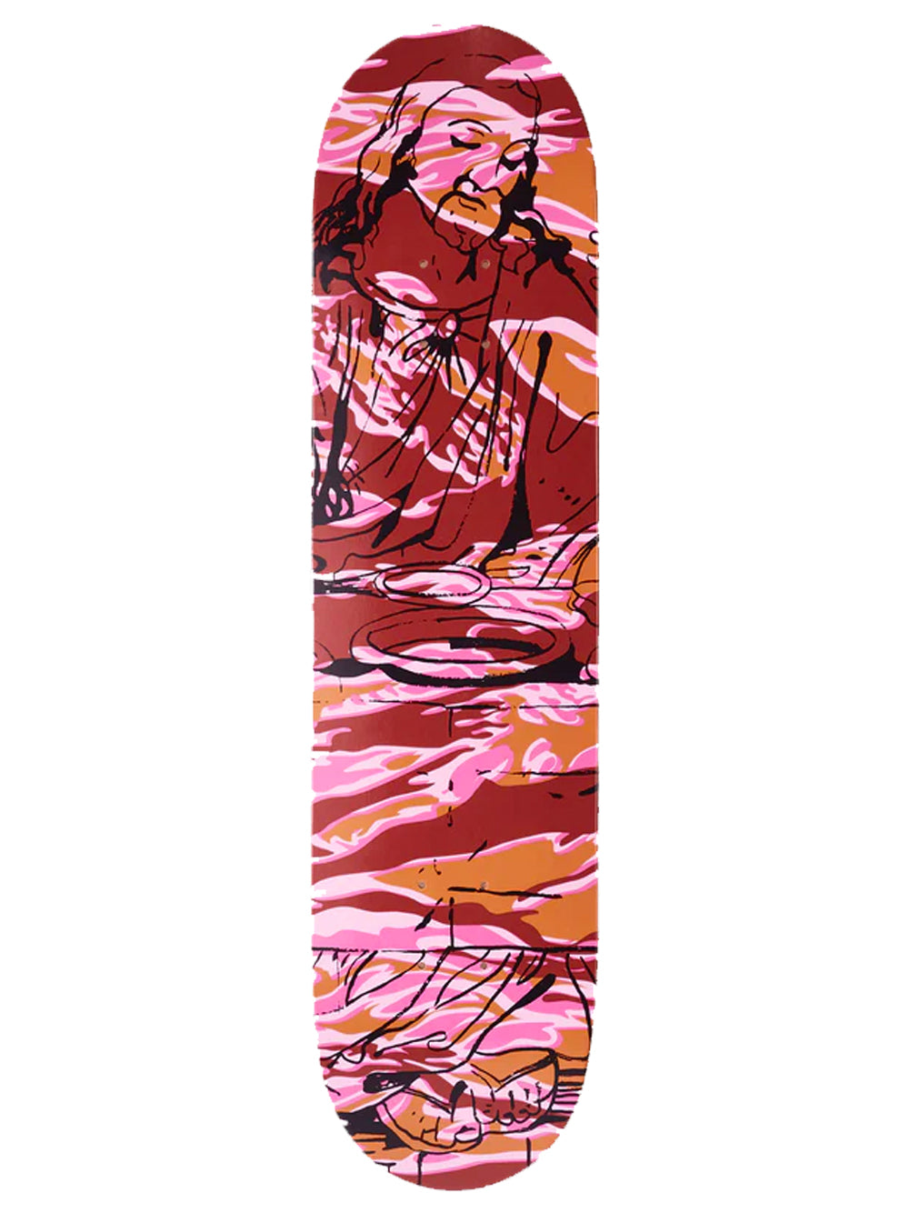 MAHARISHI Maha Warhol Jesus Skate Deck Pink - MAISONDEFASHION.COM