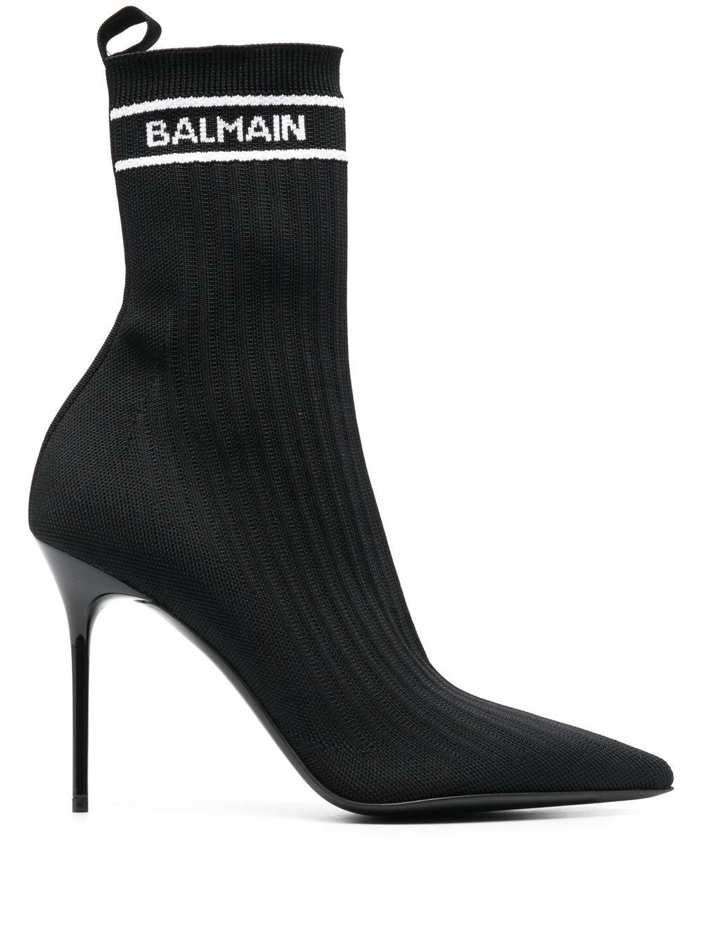 BALMAIN WOMEN Skye 95mm ankle boots Black - MAISONDEFASHION.COM