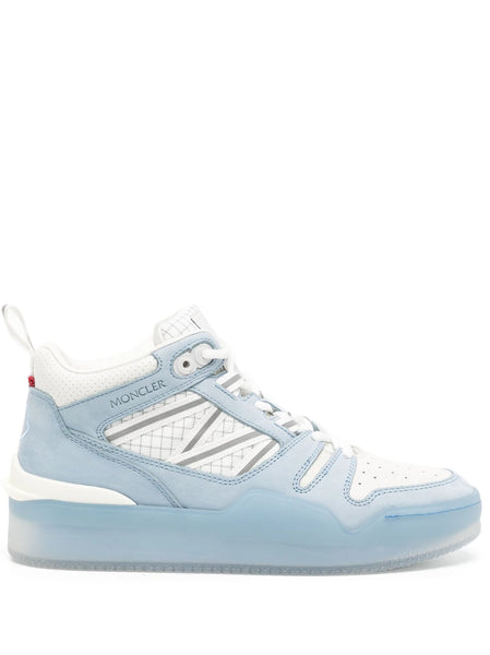 【MONCLER】 PIVOT MID SNEAKERS ホワイト Moncler Men's Pivot Mid Top Sneakers in White Moncler