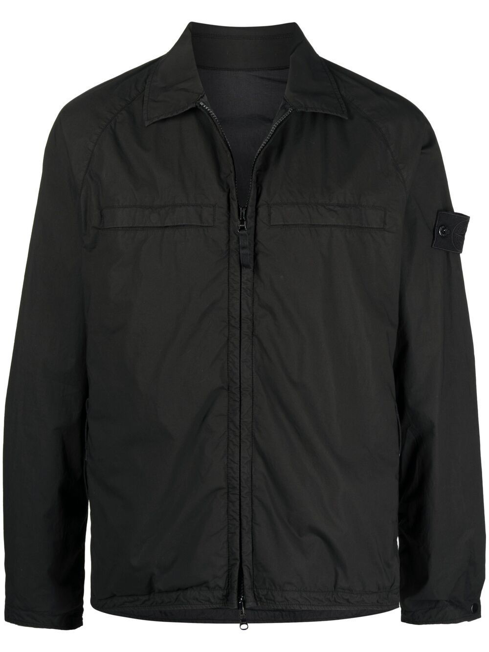 STONE ISLAND Ghost Reversible Overshirt Black - MAISONDEFASHION.COM