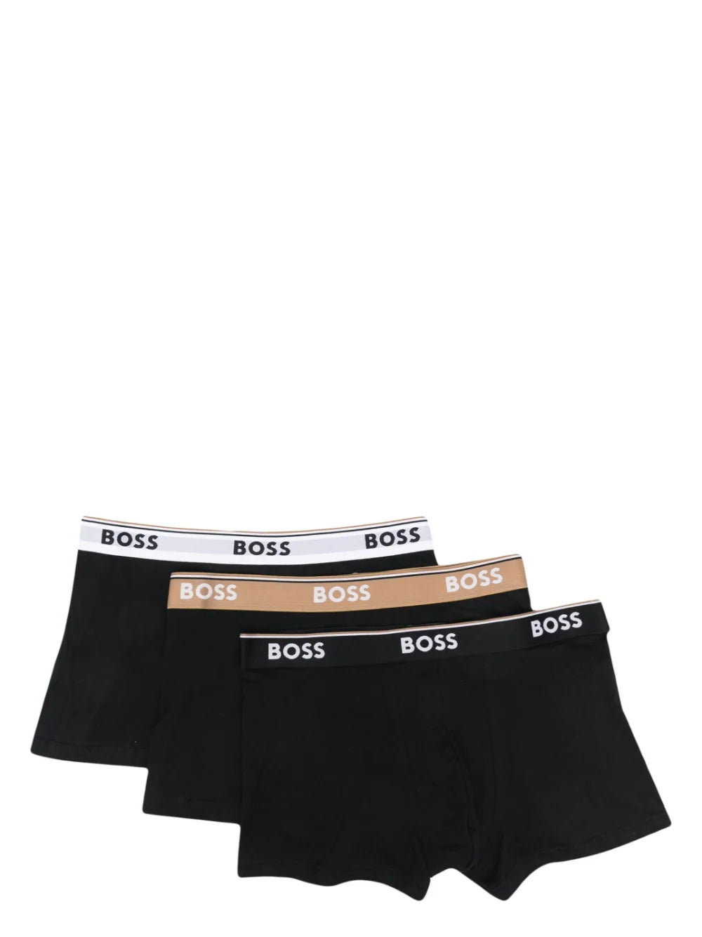 BOSS Three-pack Logo-waistband Boxers Open Miscellaneous - MAISONDEFASHION.COM