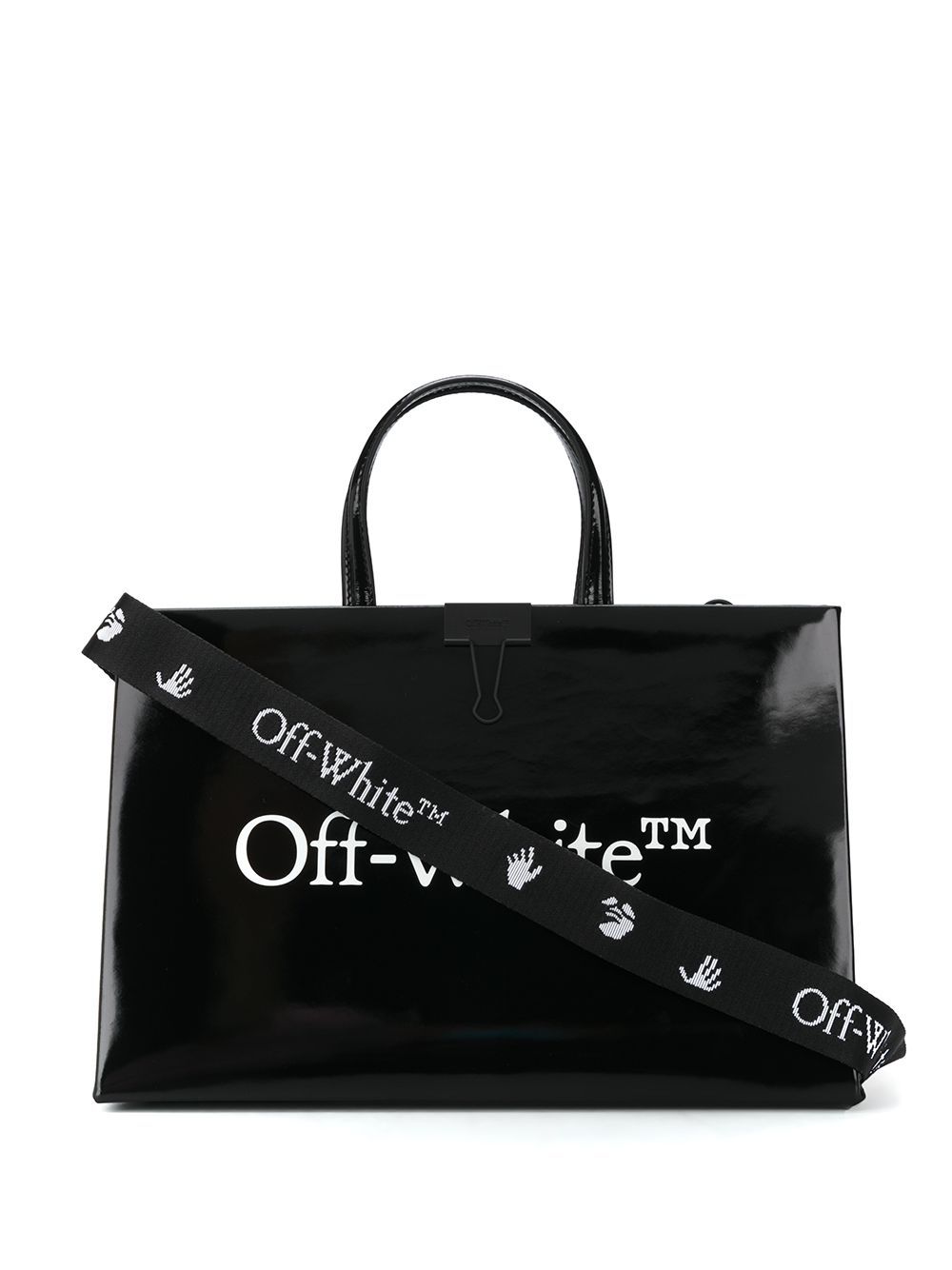 OFF-WHITE medium box bag black/white - Maison De Fashion 