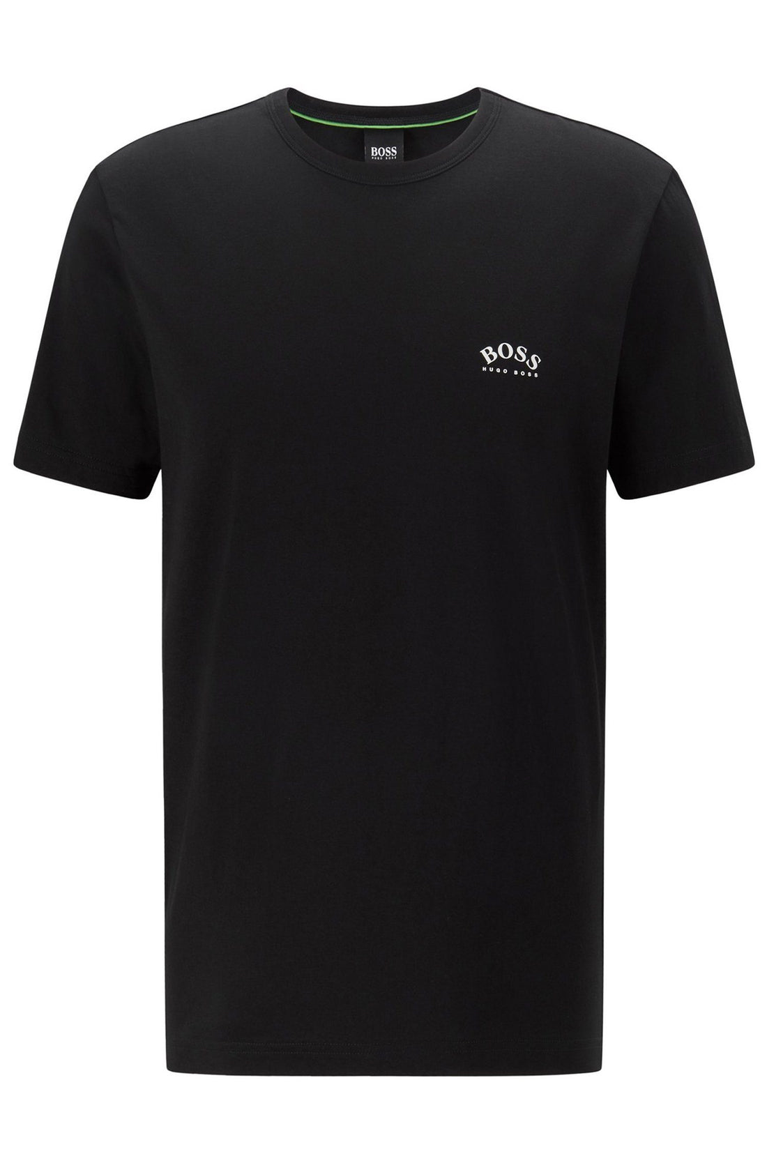 BOSS Curved Logo T-Shirt Black - MAISONDEFASHION.COM