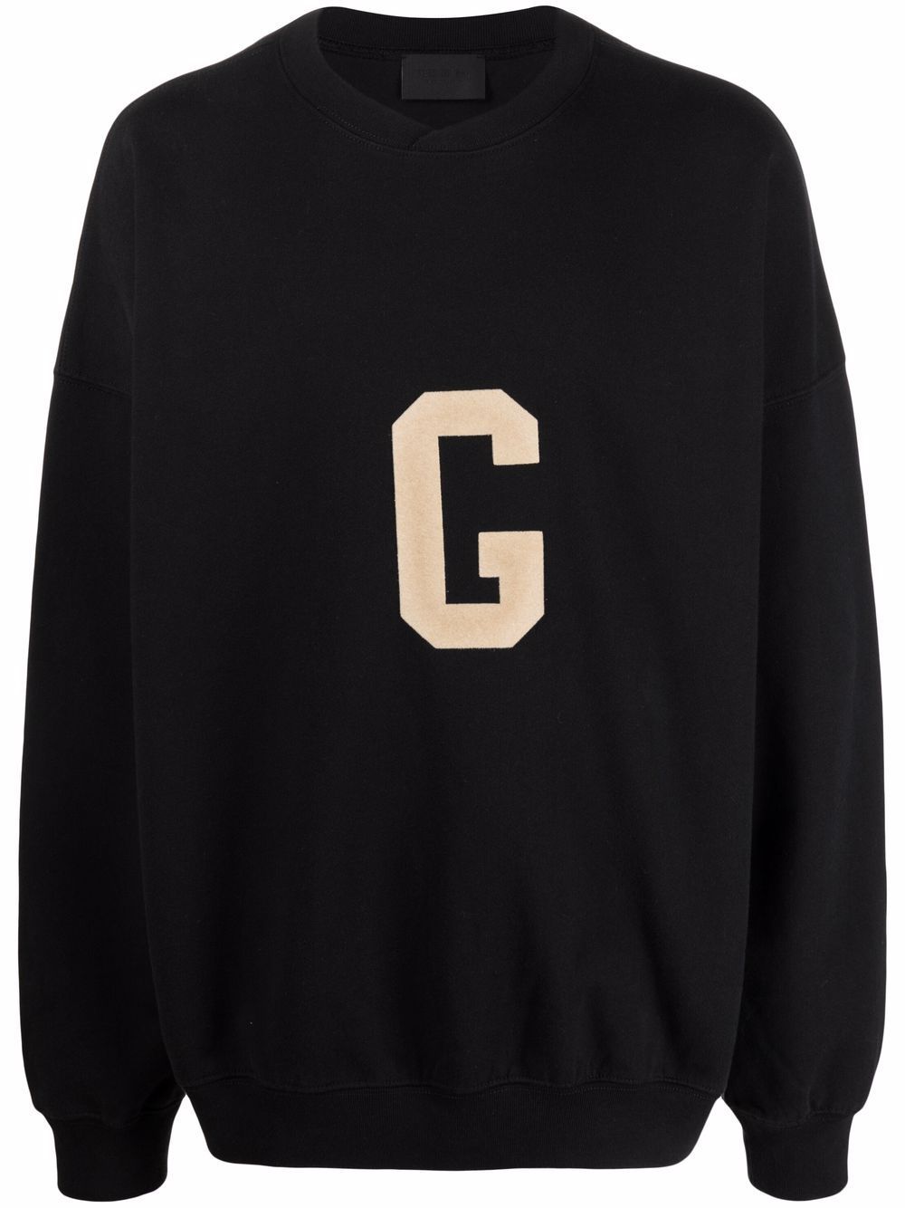 FEAR OF GOD G Logo Sweatshirt Black - MAISONDEFASHION.COM