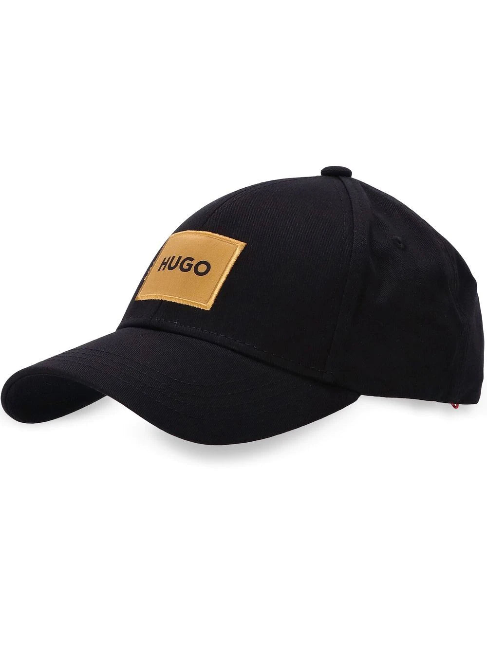 HUGO Logo-patch Baseball Cap Black - MAISONDEFASHION.COM