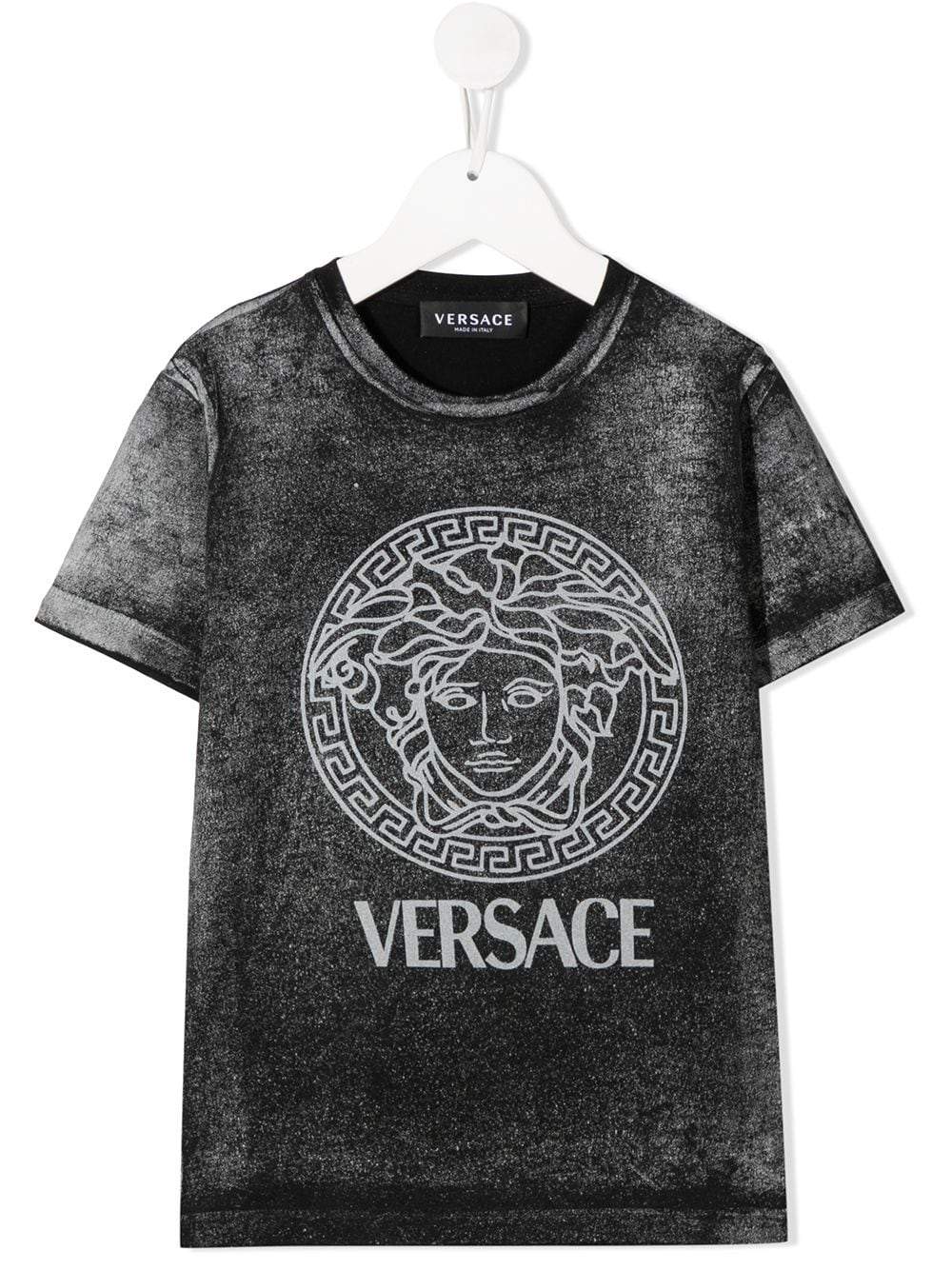 VERSACE KIDS Medusa Print T-Shirt Grey/White - Maison De Fashion 
