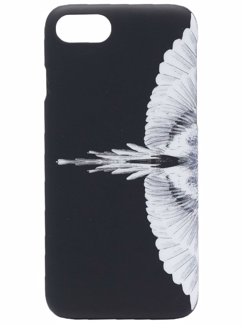 MARCELO BURLON   Wings-print iPhone SE case Black - MAISONDEFASHION.COM