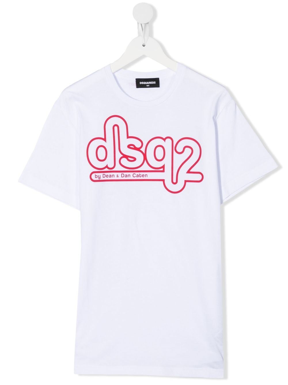 DSQUARED2 KIDS DSQ2 Logo Print T-Shirt White – MAISONDEFASHION.COM