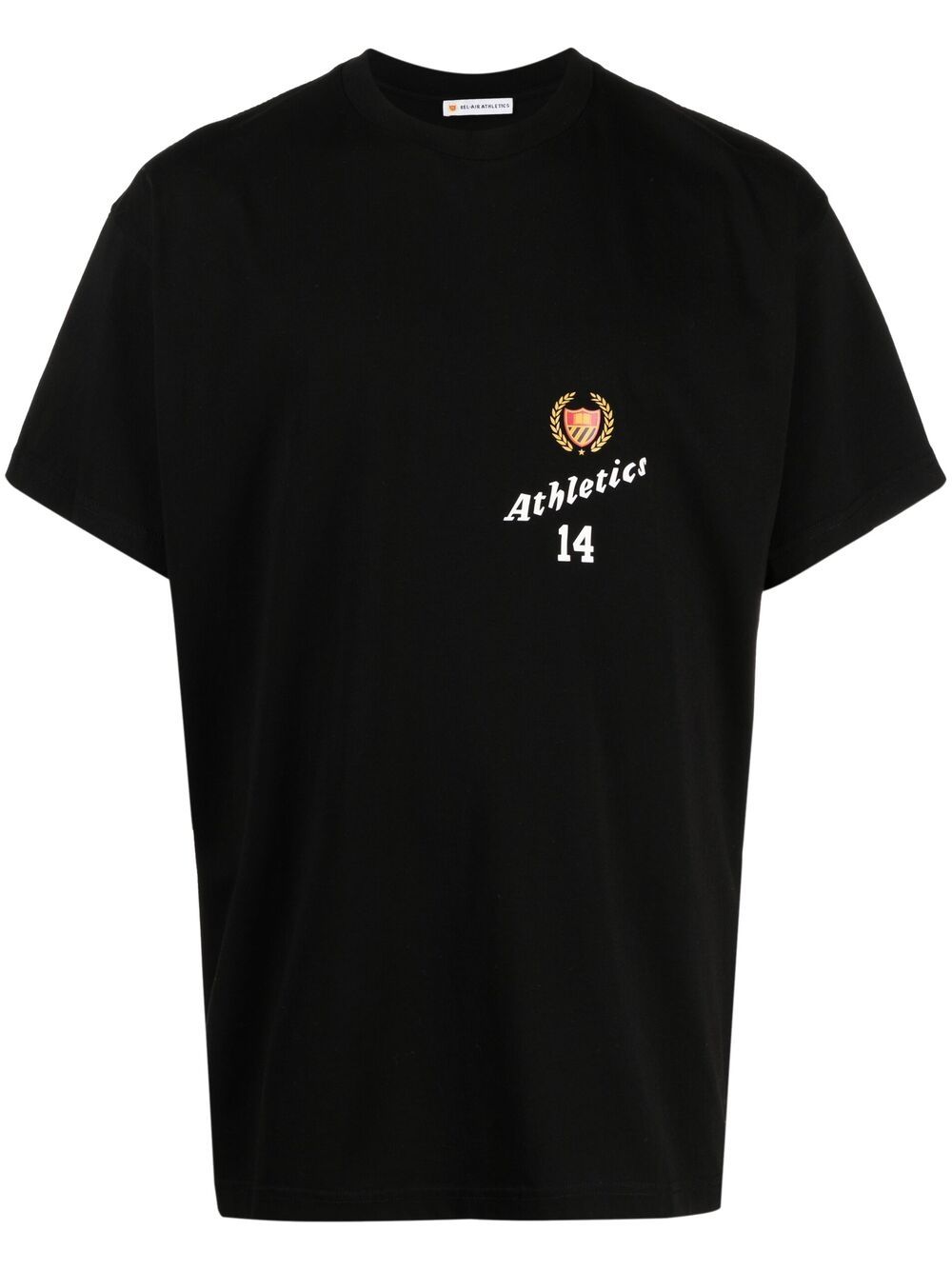 BEL AIR ATHLETICS Graphic Logo T-Shirt Black - MAISONDEFASHION.COM