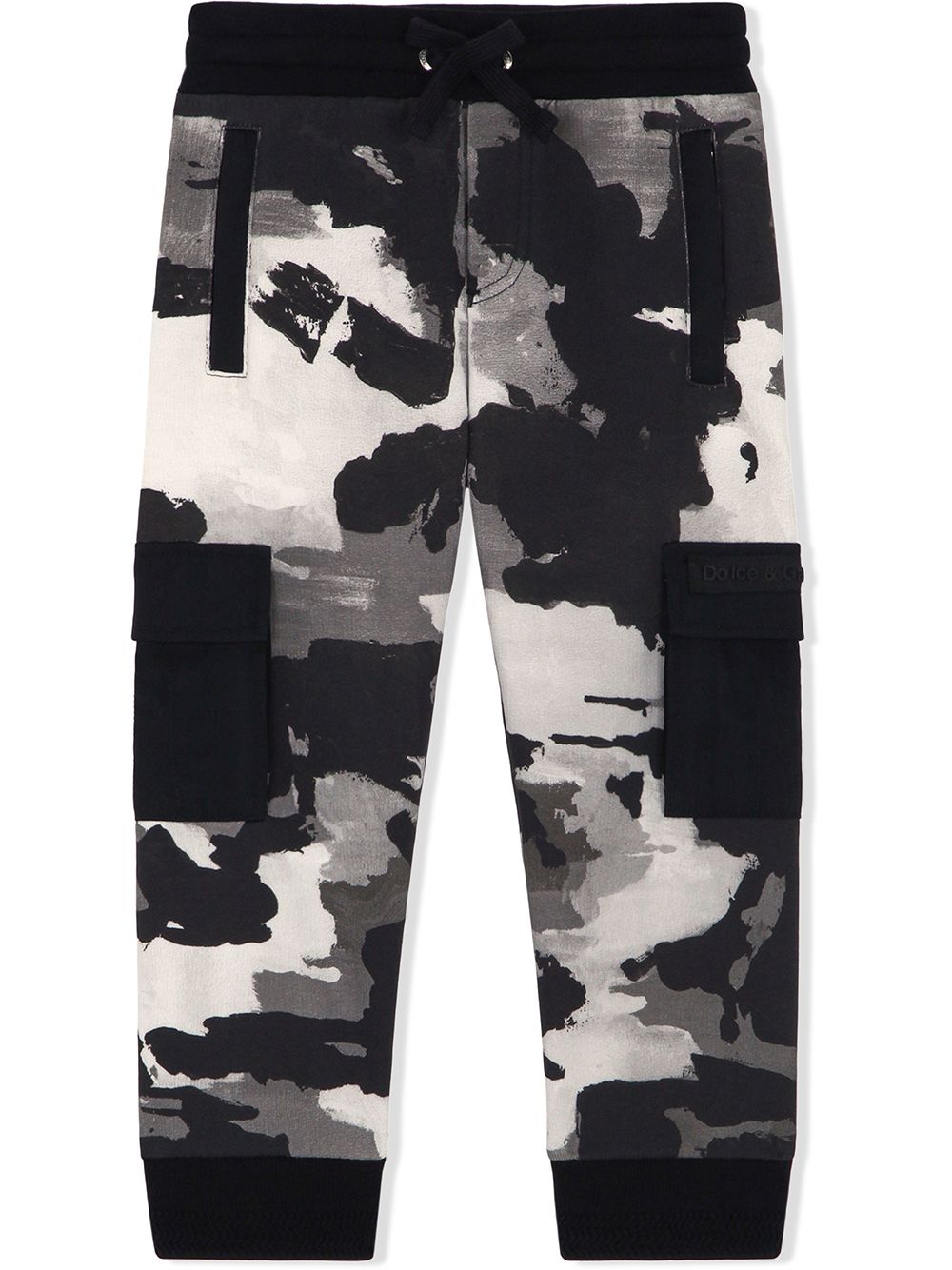 DOLCE & GABBANA KIDS camouflage-print track pants Black - MAISONDEFASHION.COM
