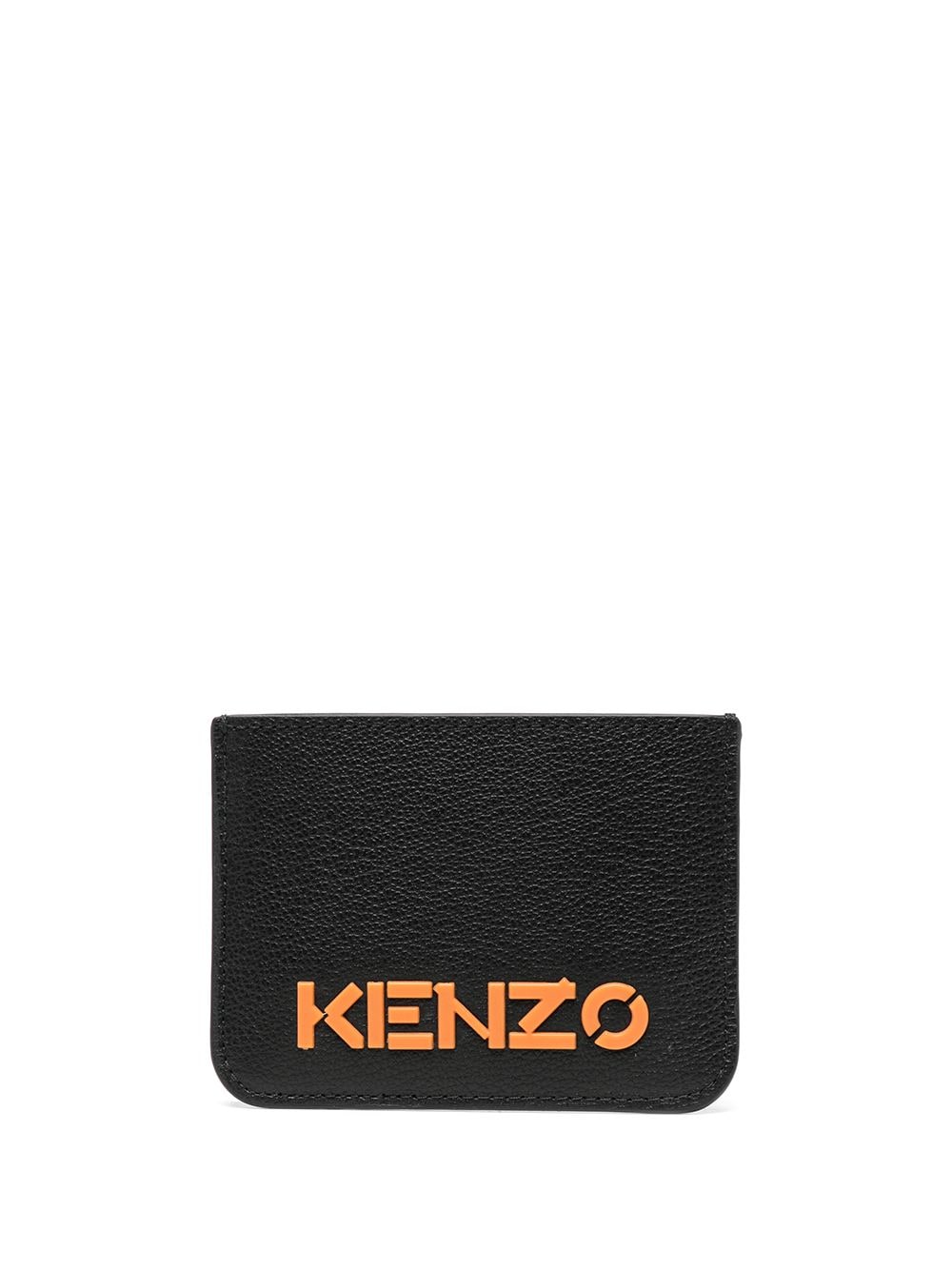 KENZO Logo-print cardholder Cyan - MAISONDEFASHION.COM