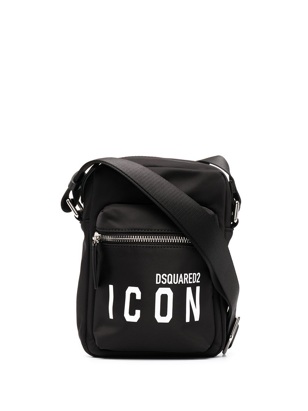 DSQUARED2 Icon-print messenger bag Black - MAISONDEFASHION.COM