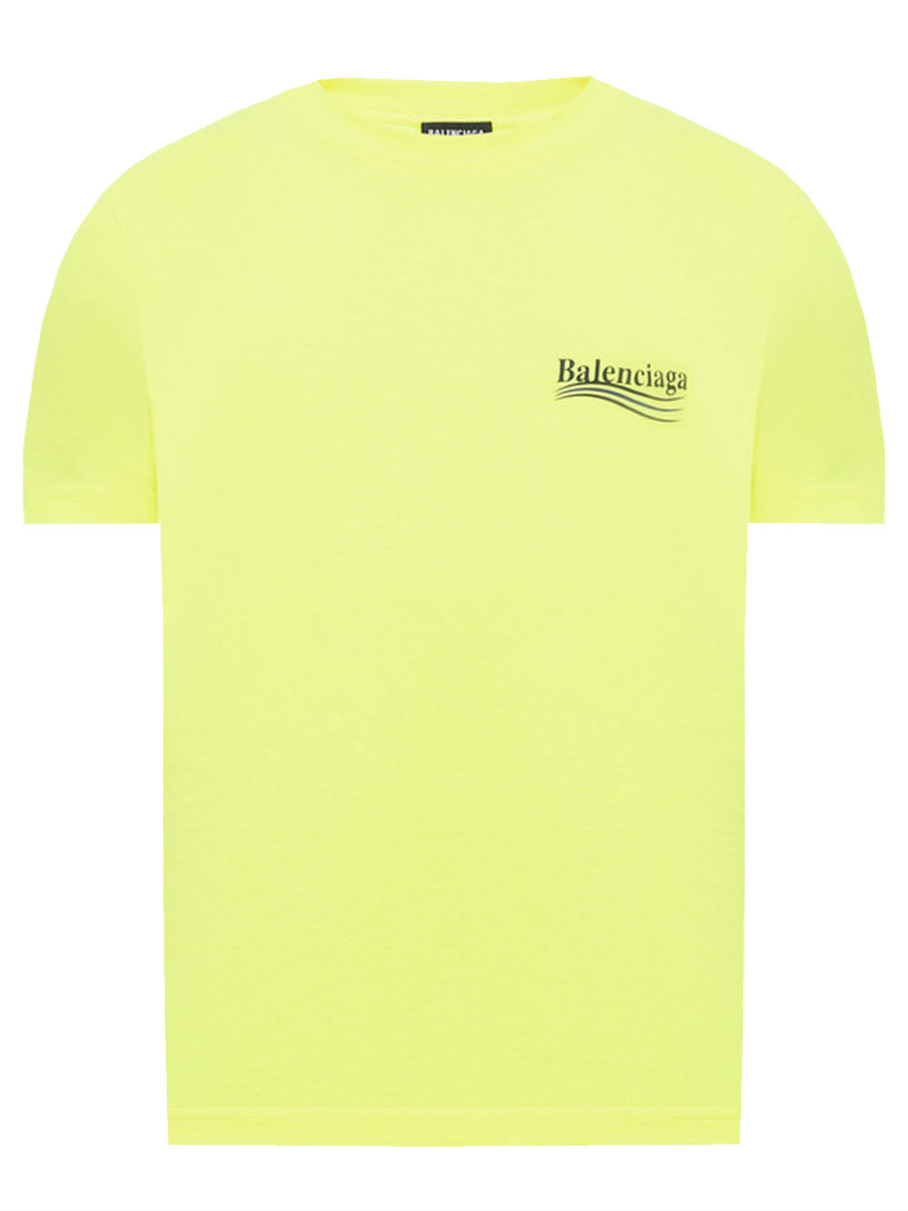 BALENCIAGA Political Campaign Logo T-Shirt Yellow