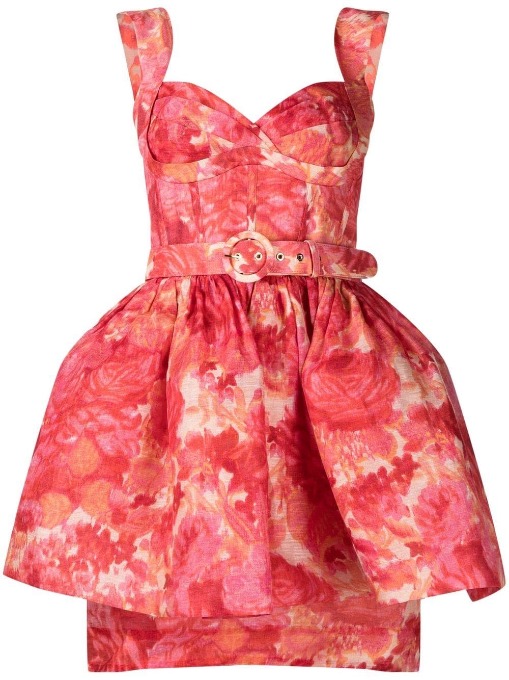 ZIMMERMANN WOMEN High Tide Mini Dress Pink - MAISONDEFASHION.COM