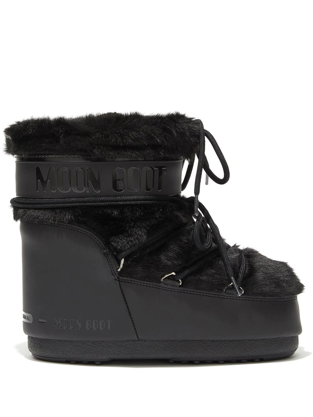 MOON BOOT WOMEN'S Icon Low Faux Fur Boots Black - MAISONDEFASHION.COM