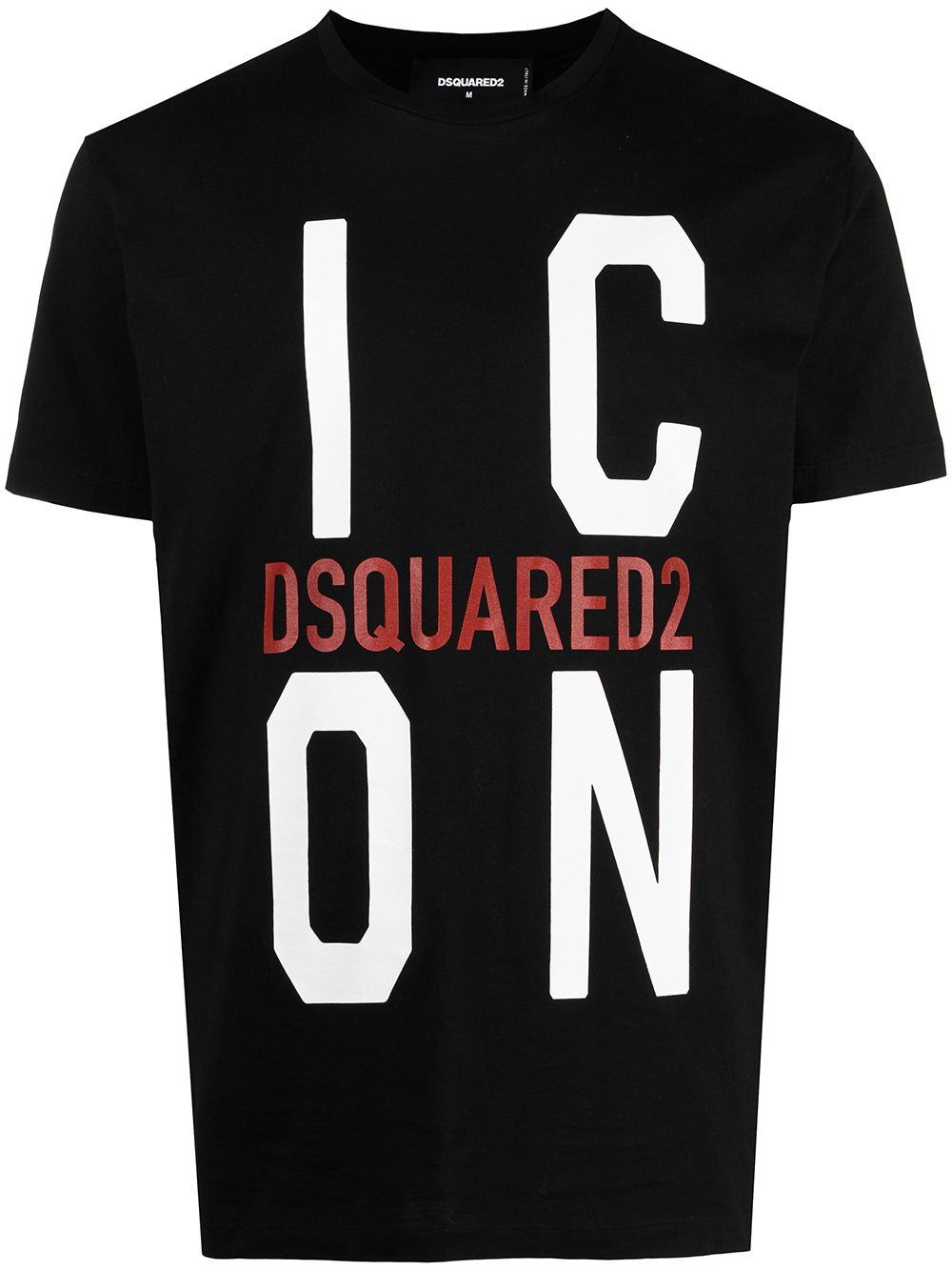 DSQUARED2 Icon Logo T-Shirt Black - MAISONDEFASHION.COM