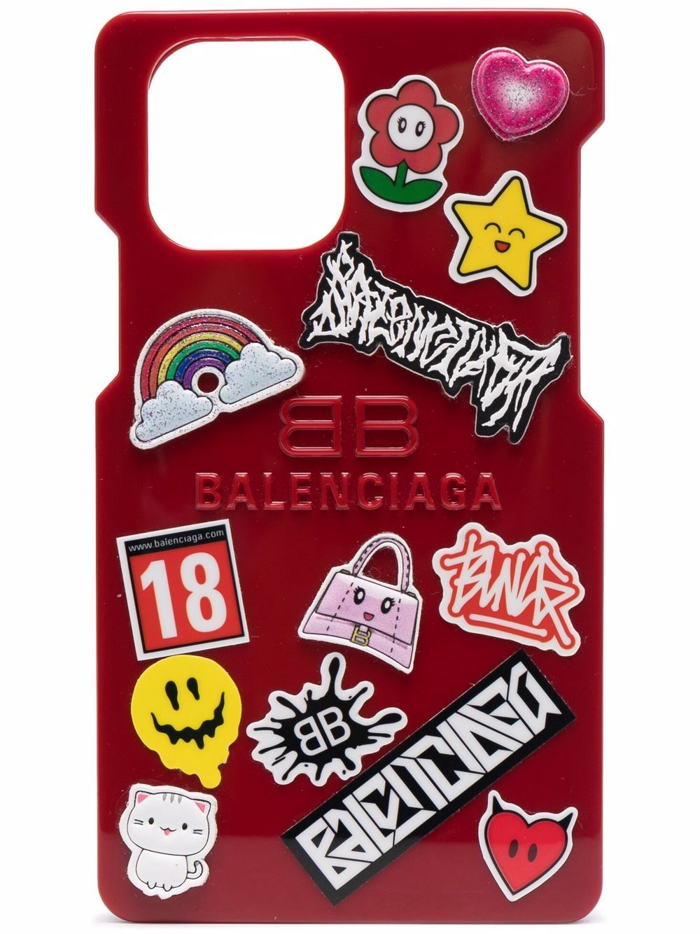 BALENCIAGA Gamer Phone Case Red - MAISONDEFASHION.COM