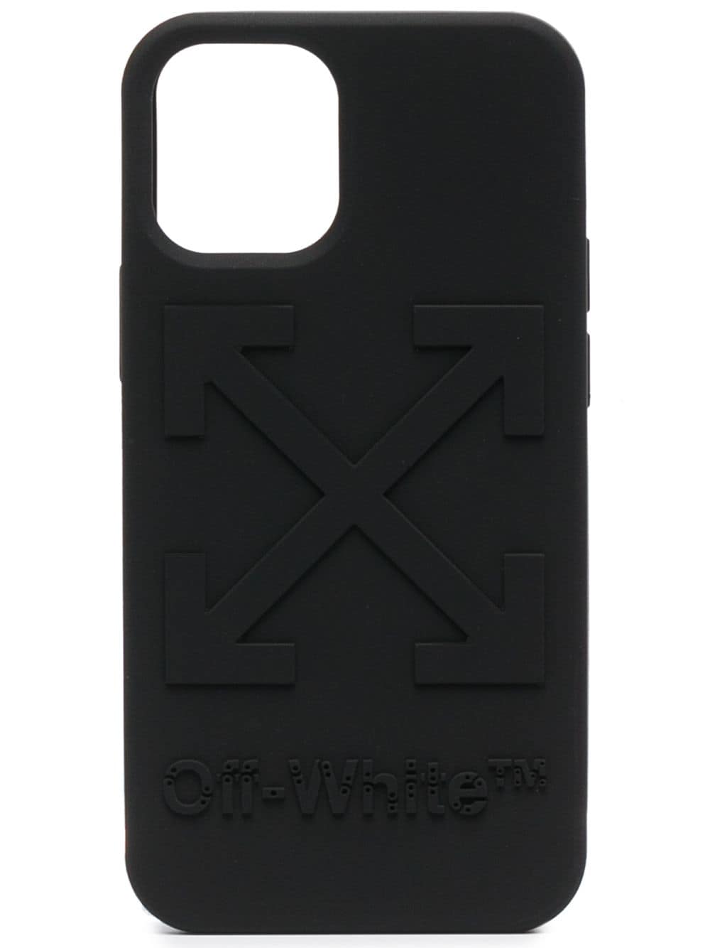 OFF-WHITE Arrow Logo iPhone 12 Mini Phone Case Black - MAISONDEFASHION.COM