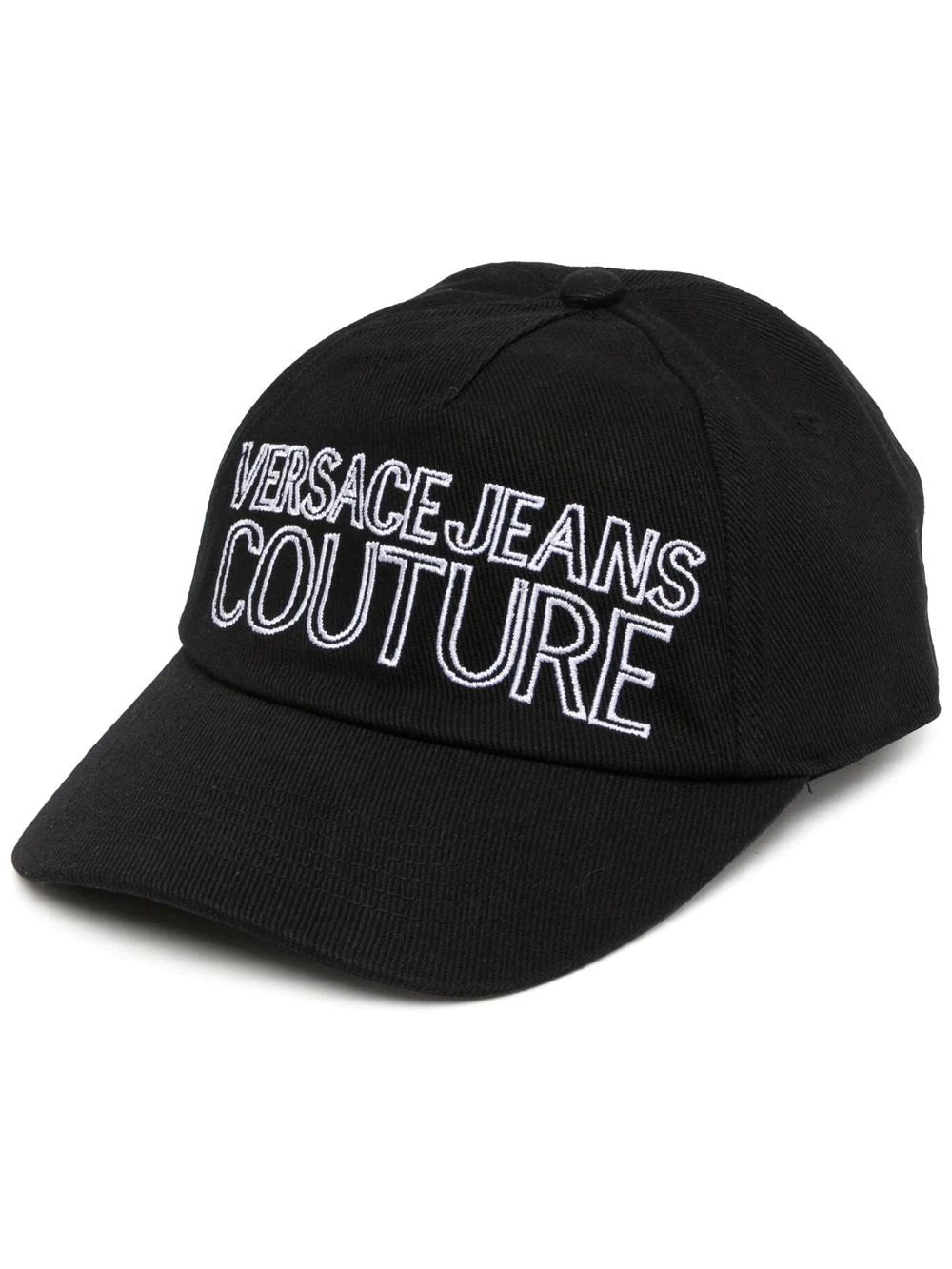 VERSACE Logo Cap Black - MAISONDEFASHION.COM