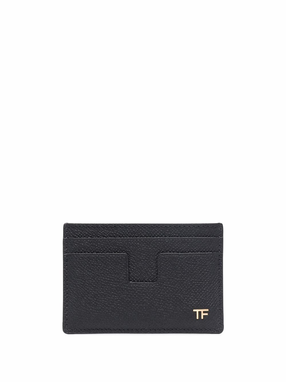 TOM FORD Logo-print leather cardholder Black - MAISONDEFASHION.COM