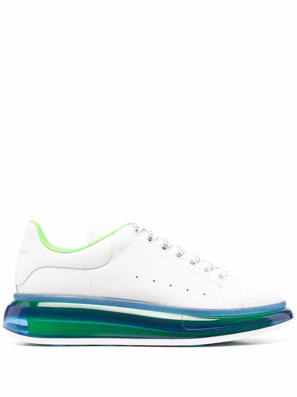 ALEXANDER MCQUEEN Oversized Clear Sole Sneakers White - MAISONDEFASHION.COM