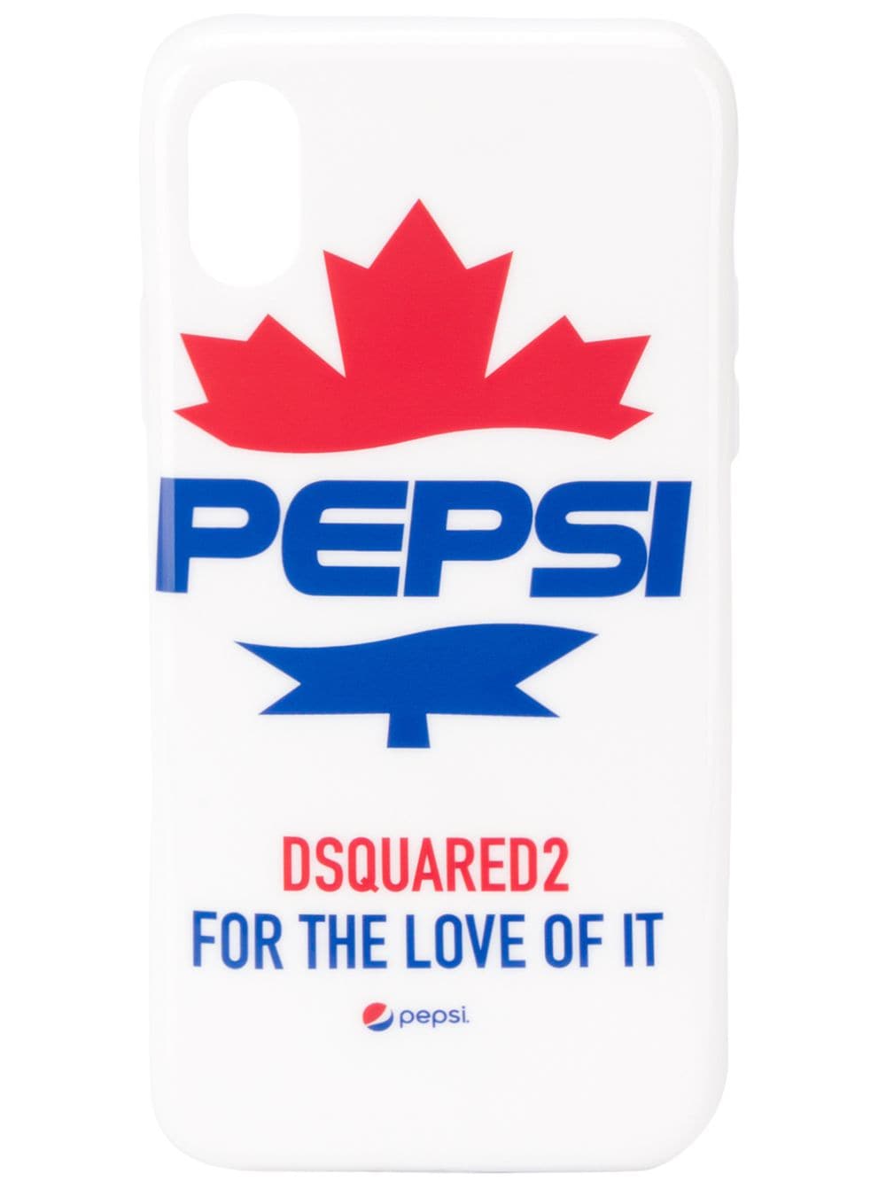 DSQUARED2 x Pepsi iPhone X Case White - MAISONDEFASHION.COM