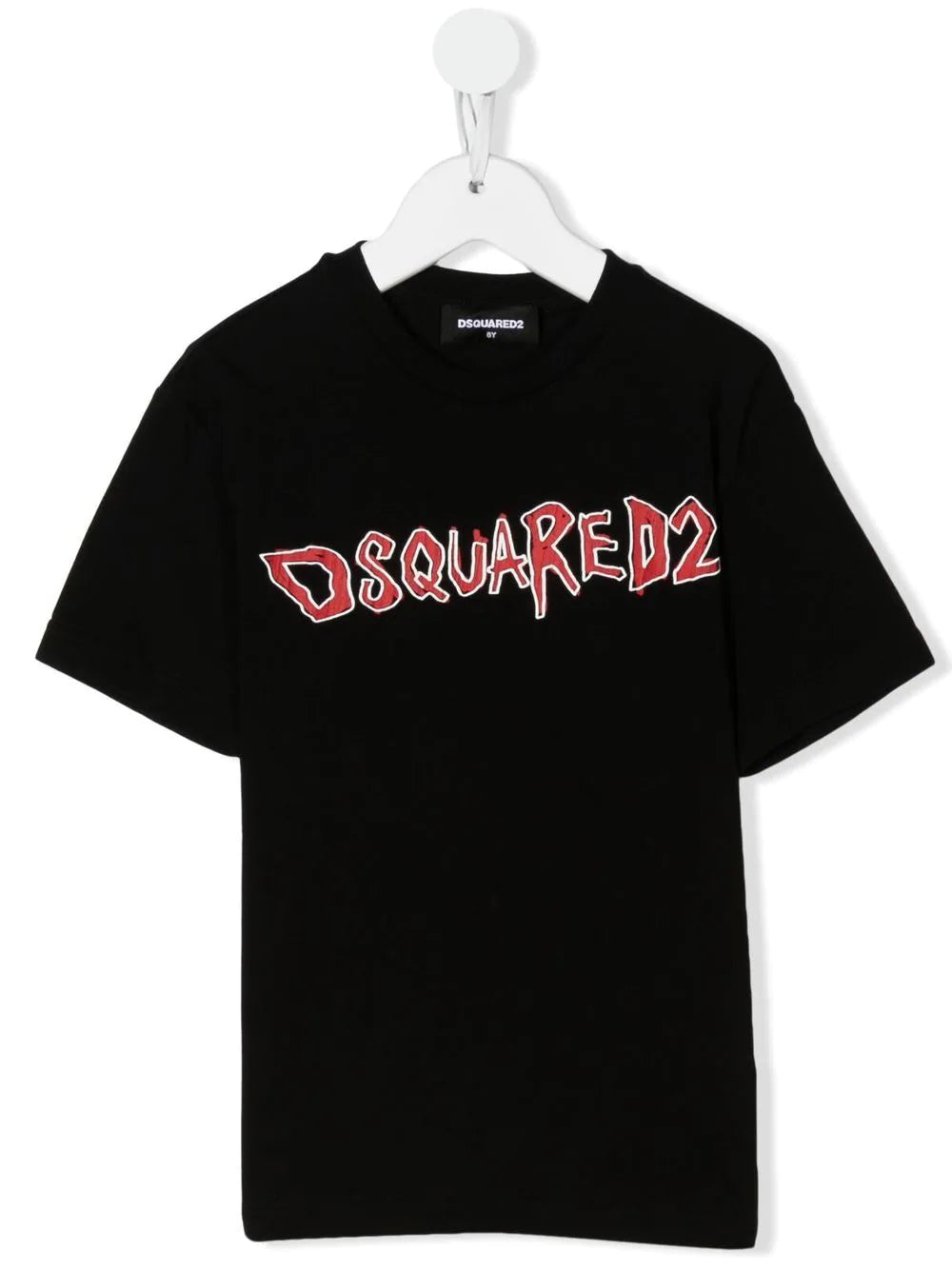 DSQUARED2 KIDS Logo Print Relax T-Shirt Black - MAISONDEFASHION.COM